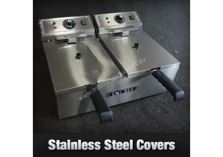 New fischer TWIN COMMERCIAL DEEP FRYER ELECTRIC 2 X 10L EF Double