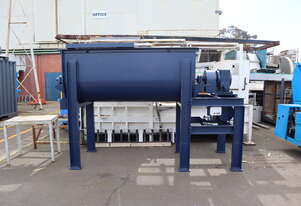 Large Industrial Steel Metal Ribbon Mixer - 1500L 20HP