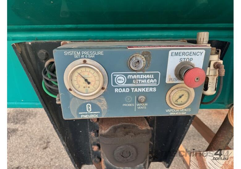 caption Trailer Fuel Tanker Marshall Lethlean 2009 Tri Airbags 45380L SN1636