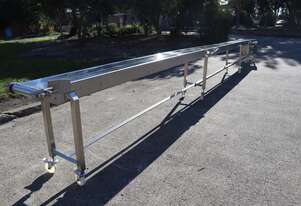 Stainless Steel Motorised Belt Conveyor 9.45m Long - NDZ Industries