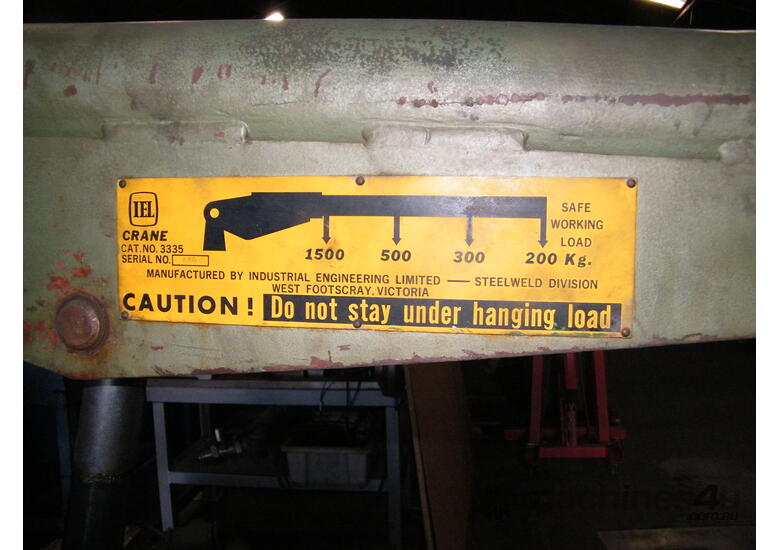 caption floor crane hydraulic