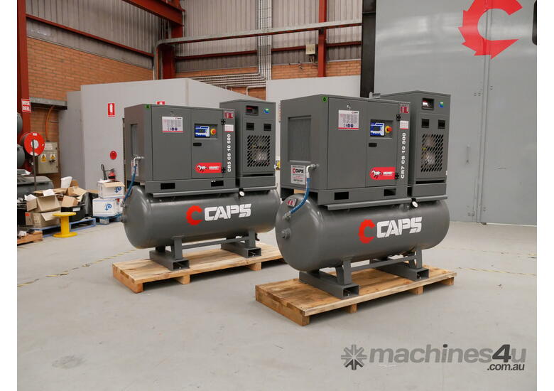 caption CAPS Brumby CR5 CS 7 500 5kW Tank Mounted Rotary Screw Air Compressor