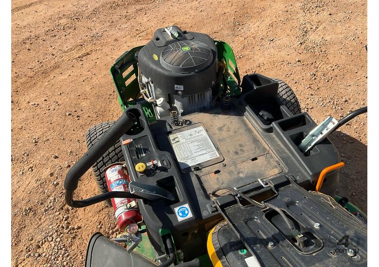 caption 2018 John Deere Z335E Zero Turn Ride On Mower