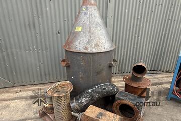 Heavy duty vacuum rated dismantled cyclone 650mm diameter