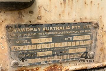 2019 Vawdrey VB-S3 Tri Axle Refrigerated Pantech Trailer