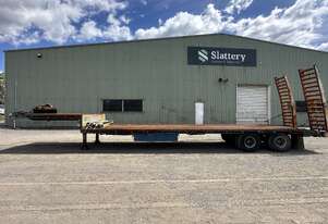 Home Made Trailer Dual Axle Drop Deck Semi Trailer (Unreserved)