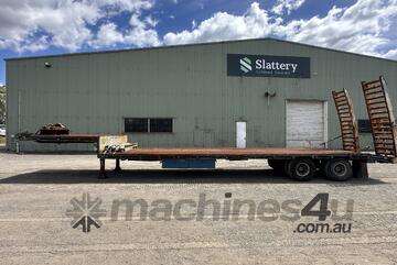 Home Made Trailer Dual Axle Drop Deck Semi Trailer (Unreserved)