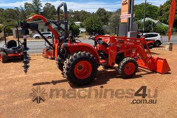 Kubota L3800HD Tractor With Post Hole Digger And Counter Weight
