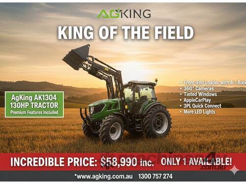 AgKing - 130HP Tractor Premium Cabin - All the features without the price tag!