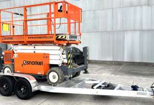 SNORKEL S2755RT Rough Terrain Scissor Lift - PLUS TRAILER