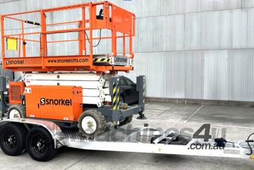 SNORKEL S2755RT Rough Terrain Scissor Lift - PLUS TRAILER