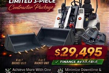 Brand   Ozziquip AL20 Mini Loader 4-in-1 and Brush Cutter 3-Piece Package