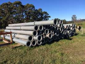 Steel pipe for sale, 300mm, flanged, galvanised - picture0' - Click to enlarge