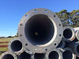 Steel pipe for sale, 300mm, flanged, galvanised - picture0' - Click to enlarge