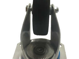 USED 100MM DIAMETER SOLID RUBBER CASTORS - picture0' - Click to enlarge
