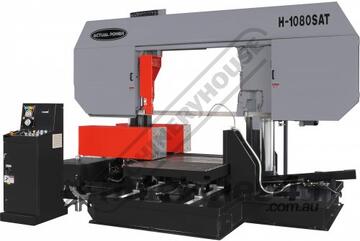H-1080SAT Semi Automatic Double Column Heavy Duty Metal Cutting Band Saw 1000 x 800mm (W x H) Squar