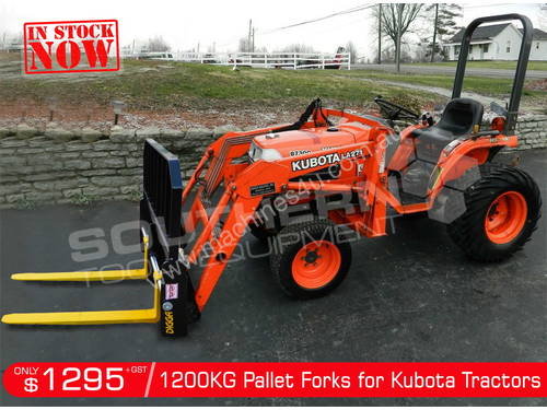 1200kg Pallet Forks to suit Kubota Tractors ATTFOK