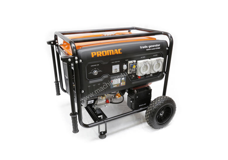 caption PROMAC Torini PETROL Portable Generator 6.8 kVA Max (Model- GT068E)