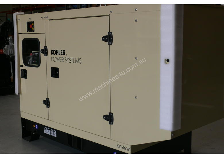 caption KOHLER KD130 130kVA DIESEL GENERATOR ENCLOSED CABINET |JOHN DEERE POWERED|
