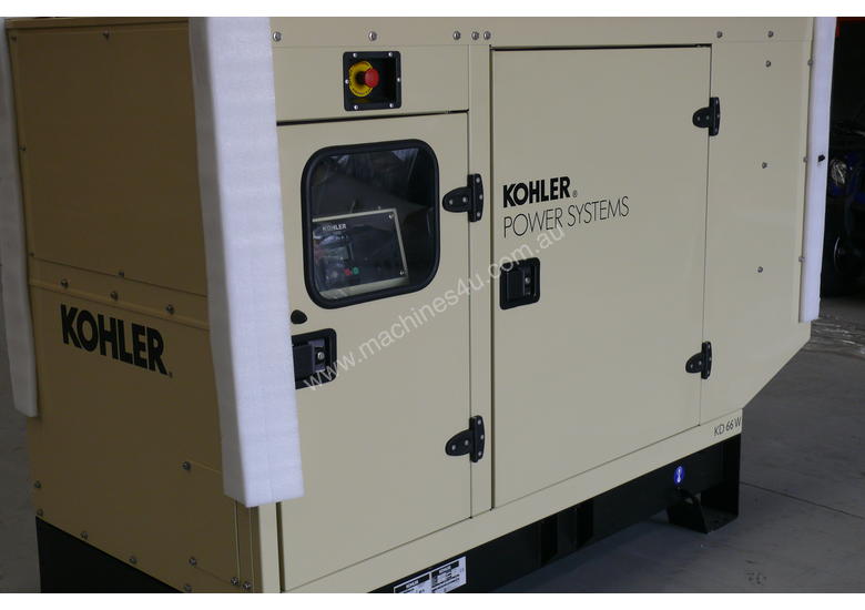 caption KOHLER KD130 130kVA DIESEL GENERATOR ENCLOSED CABINET |JOHN DEERE POWERED|