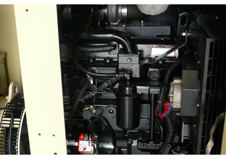 caption KOHLER KD130 130kVA DIESEL GENERATOR ENCLOSED CABINET |JOHN DEERE POWERED|