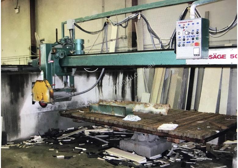 caption Granite Cutting Bridge Saw