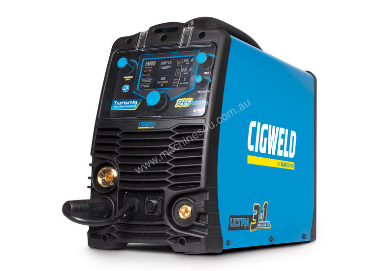 caption CIGWELD Transmig 185 Ultra MIG, STICK, DC TIG