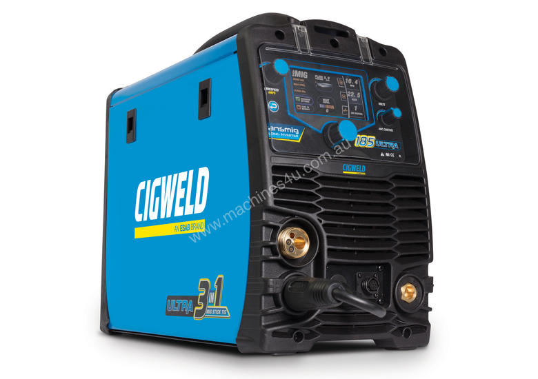 caption CIGWELD Transmig 185 Ultra MIG, STICK, DC TIG
