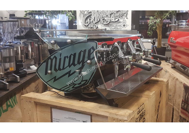 Click to view full size photos KEES VAN DER WESTEN MIRAGE TRIPLETTE MIRAGE SIDES 3 GROUP ESPRESSO COFFEE MACHINE