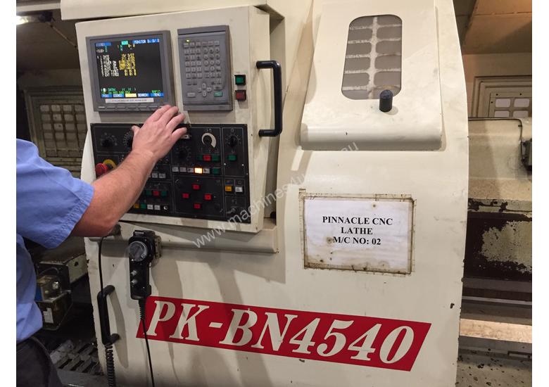 caption 1270mm swing x 5000mm Pinnacle (Taiwan) PK-BN4540 (LC-50200) CNC Lathe