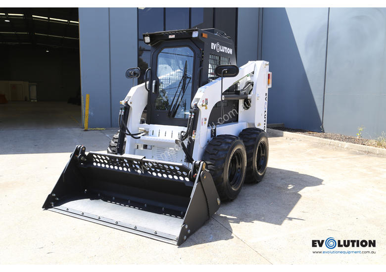 caption 2019 EVO EB85 Skid Steer, 2+2 EvoCare Warranty
