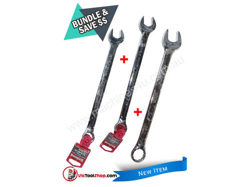 Sidchrome Combination Spanner Ring Open Ender Set 21mm, 23mm and 25mm