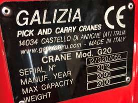 2012 Galizia G20 Pick & Carry Crane - picture2' - Click to enlarge