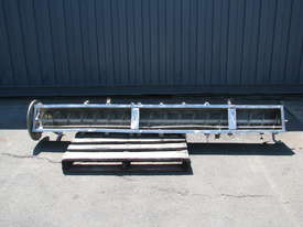 Stainless Auger Feeder Screw Conveyor with Spray Bar - 2.6m long - picture0' - Click to enlarge