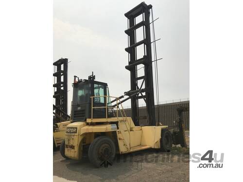 caption Brilliant Hyster 18.00XM-12EC Container Handling Forklift For Sale!