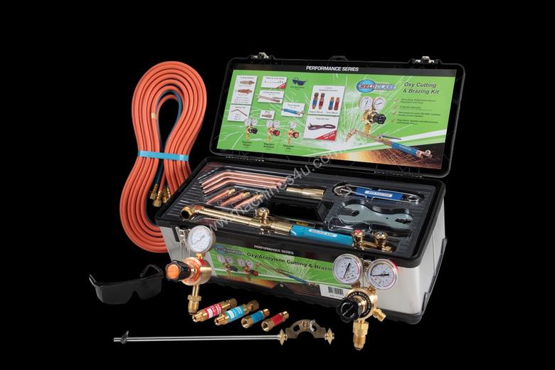 caption OXY / LPG Gas Welding Cutting Kit with FLASHBACKS