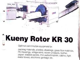 Kueny Single Shaft Shredder with cyclone system / bagging station. - picture1' - Click to enlarge