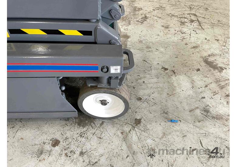 caption Used 10-year Recertified Skyjack 19ft Electric Scissor Lift