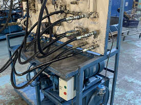 Vickers Hydraulic Test Bench 240V Pump Including Hydraulic Hoses and Hose Stand (With Extra Hoses) - picture2' - Click to enlarge