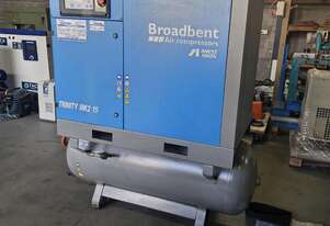 Broadbent/ Focus 3in1 20hp. Pilot K50SI. Atlas GA22VSD. Champion 30hp. CompAir 25hp. Atlas GA55