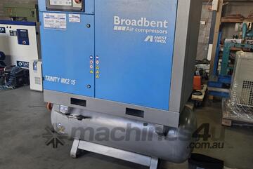 Broadbent /Focus 3in1 20hp. Pilot K50SI. Atlas GA22VSD. Champion 30hp. CompAir 25hp. Atlas GA55