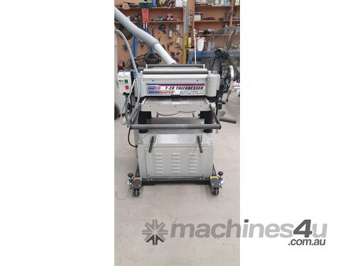 caption Barely used Hafco thicknesser with Shelix Spiral Cutter.
