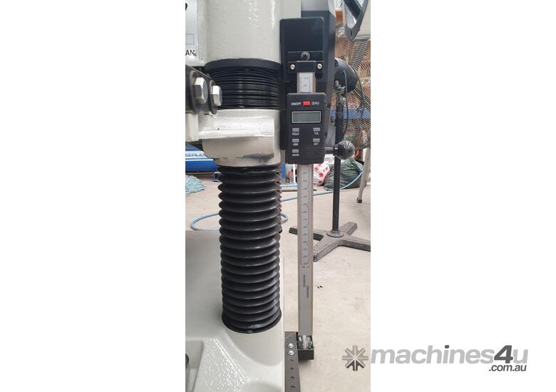 caption Barely used Hafco thicknesser with Shelix Spiral Cutter.