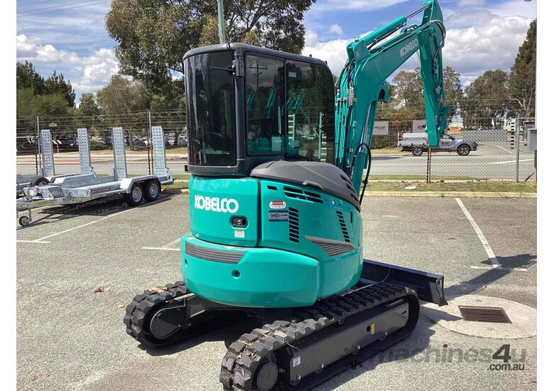 caption Kobelco SK35SR-6 3.5t Airconditioned Mini Excavator