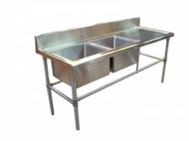 Brayco DS-R17 Double Bowl Stainless Steel Sink (70 - picture0' - Click to enlarge