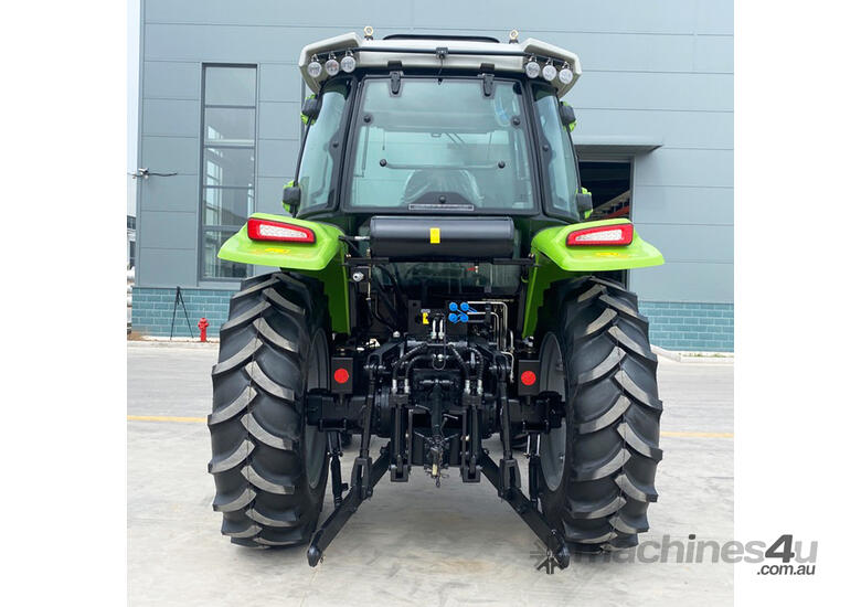 caption Tractor - 100HP Durable and Efficient with Free Attachments for Earthmoving, Tilling, and Mowing