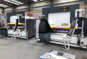 Deratech Press Brake with Sheet Followers - DOUBLE Screen