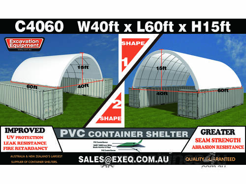 40 x 60 Container Shelter