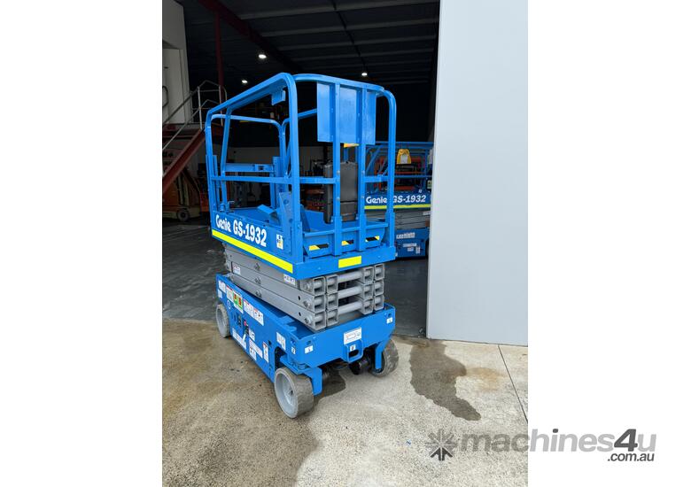 caption Refurbished Genie GS1932 Electric Scissor Lift