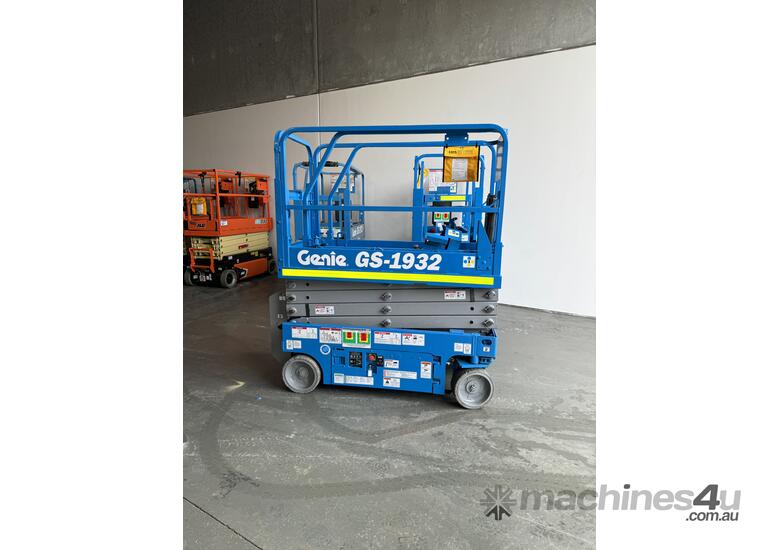 caption Refurbished Genie GS1932 Electric Scissor Lift